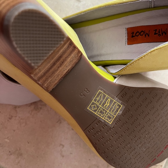 NWT Miz Mooz Warby Women’s Designer Heels in Citron, Size 8.5 - Picture 5 of 7